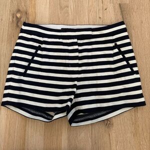 J. Crew Navy & Blue Sailor Shorts Size 0